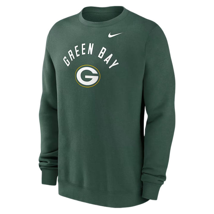 Nike Nike Sweatshirts Men's Green Crew Neck Moderate