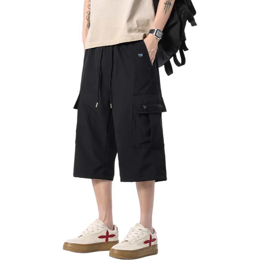 WARRIOR WARRIOR Cargo Shorts Men's Thin Straight Fit Pants