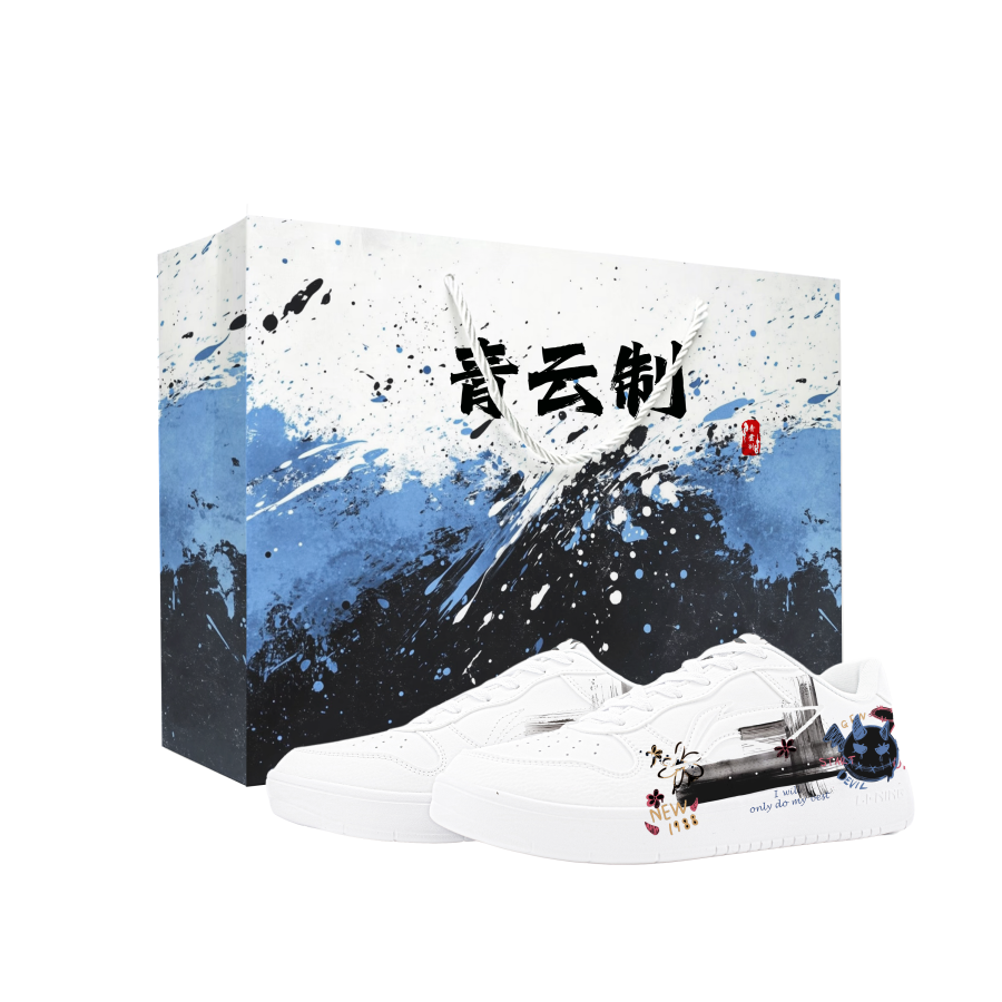 Li-Ning Li Ning Floating Boat Skateboard Shoes Unisex Low Top White Blue Red