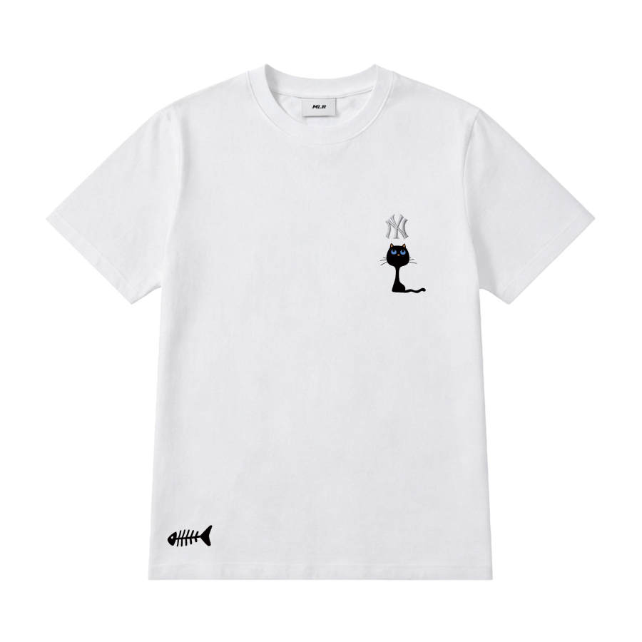 MLB MLB T Shirts Unisex White Crew Neck Moderate Straight Fit