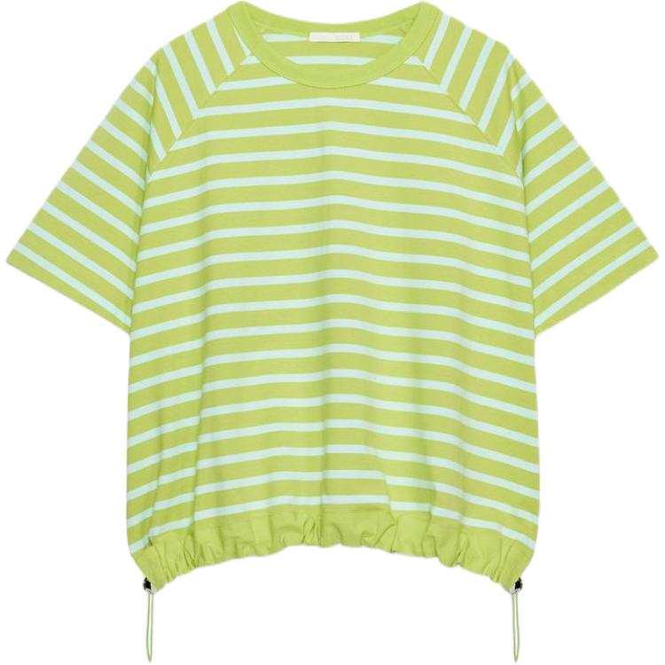 ZARA T Shirts Women's Green Crew Neck