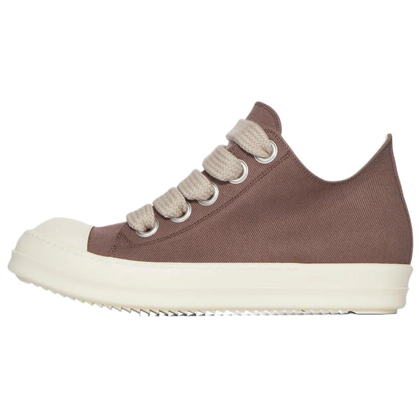 Rick Owens DRKSHDW JUMBOLACE Canvas Shoes Women's Low Top Grape Purple