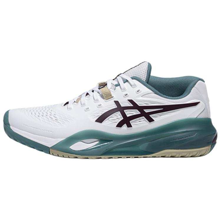ASICS GEL RESOLUTION X Tennis Shoes Men's Low Top White Green