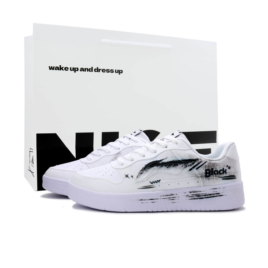 Li-Ning Li Ning Floating Boat Skateboard Shoes Unisex Low Top Black/White/Gray/Silver