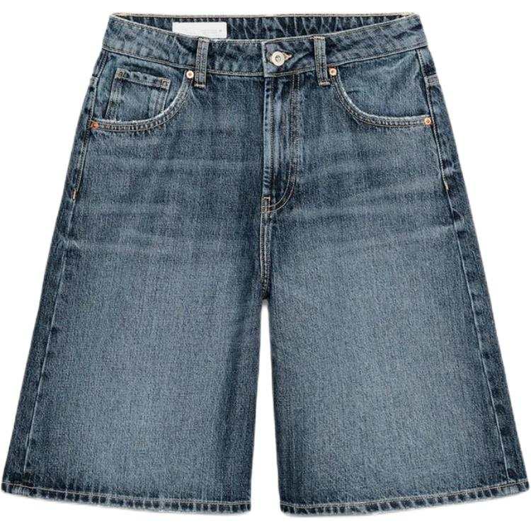 ZARA Trf Denim Shorts Women's Blue Moderate