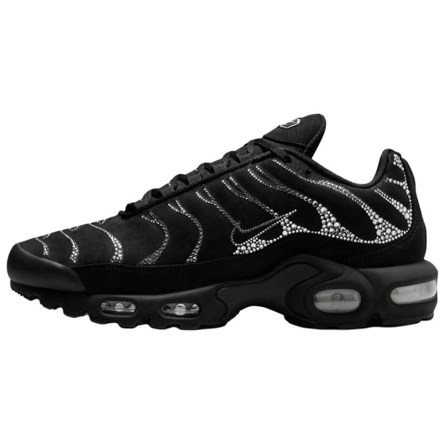 Nike Nike x Swarovski/ X Air Max Plus Women's Comfortable Cushioning Low top Casual Shoes Women's Black White