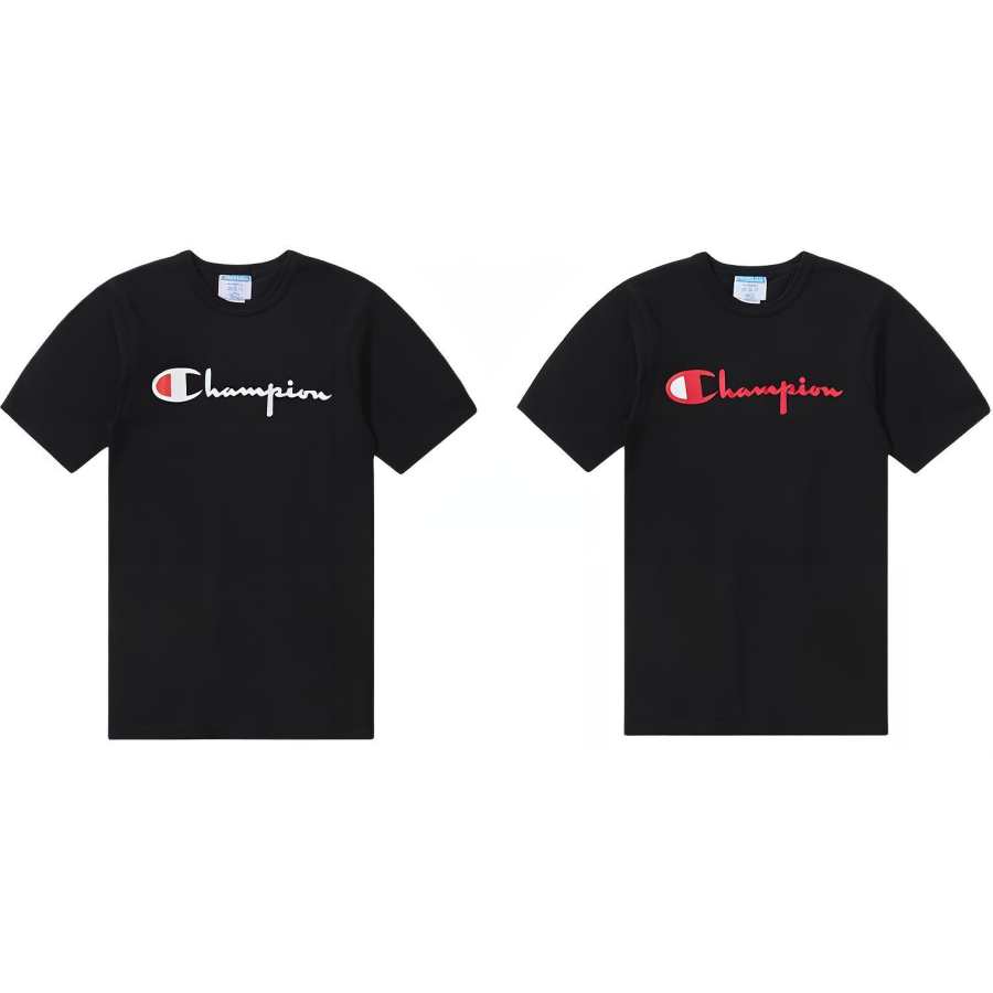 Champion Champion T Shirt US Version Unisex Black