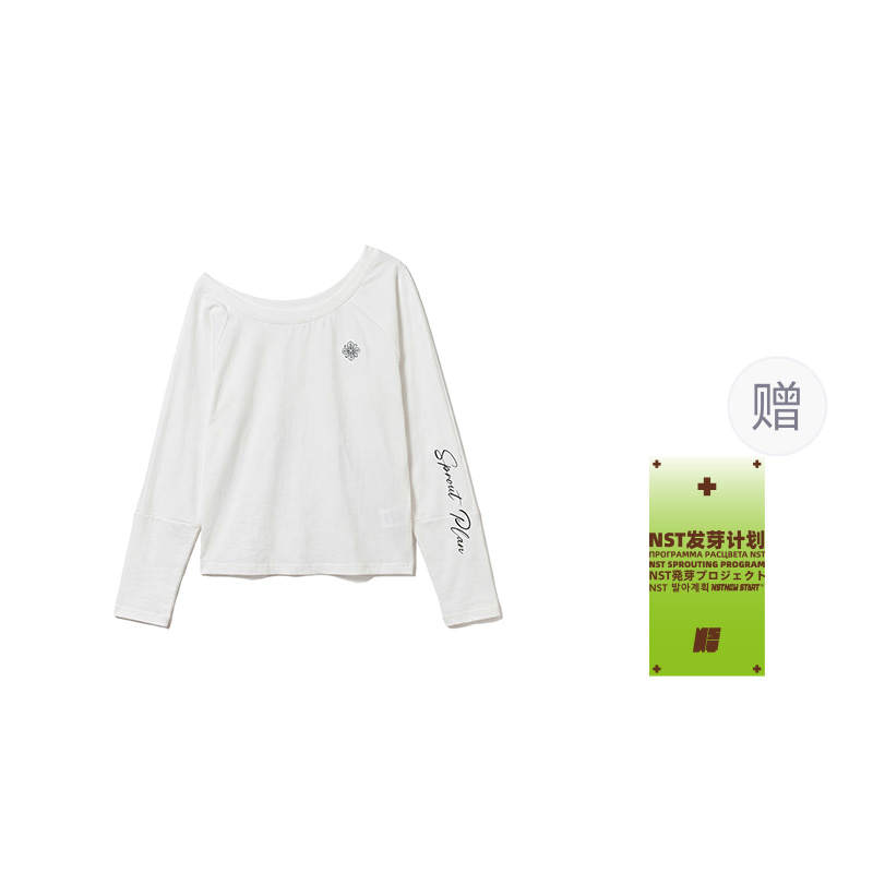 NSTNEW START T Shirts Women's Asymmetrical Collar Thin Straight Fit