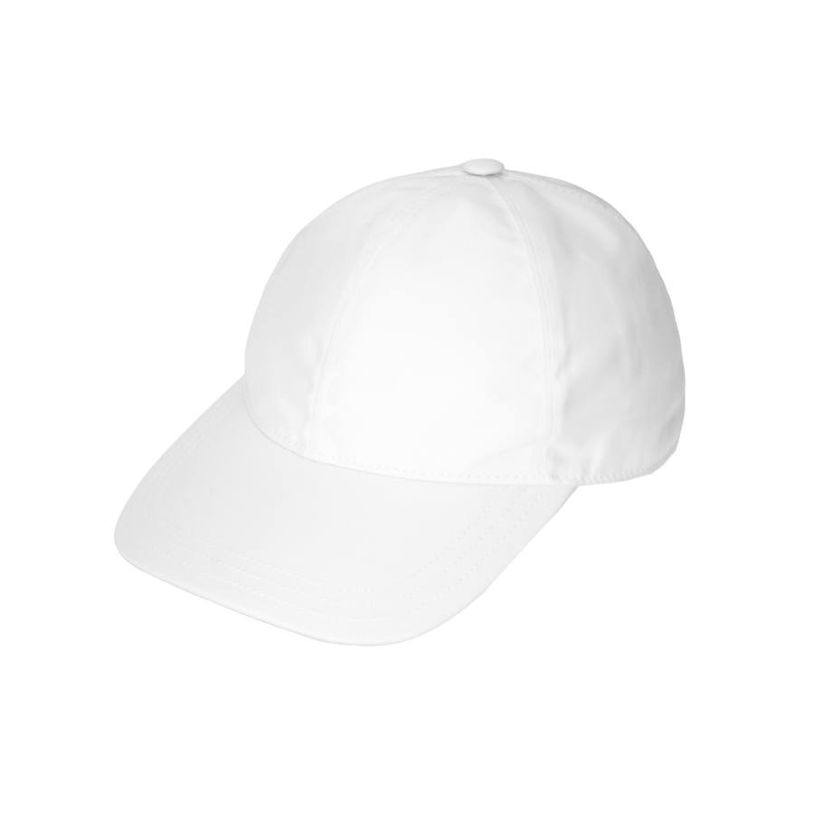 PRADA PRADA Cotton Baseball Caps Unisex White