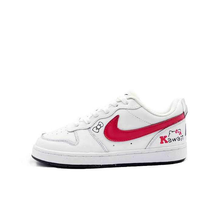 Nike Nike Court Borough 2 Skateboard Shoes Unisex Low Top Black/Red