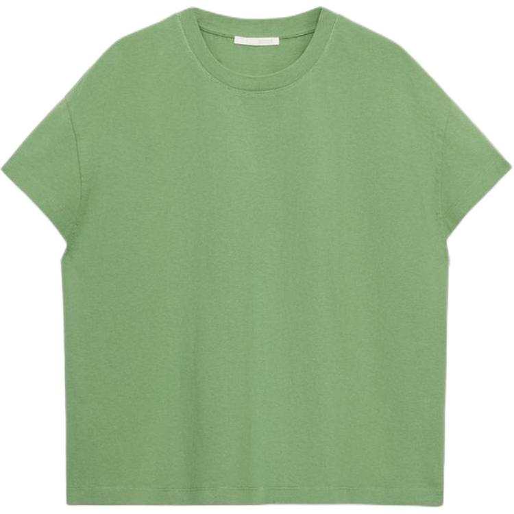 ZARA T Shirts Women's Green Crew Neck