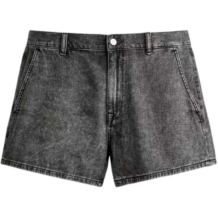 ZARA ZARA Denim Shorts Men's Coal Gray Moderate