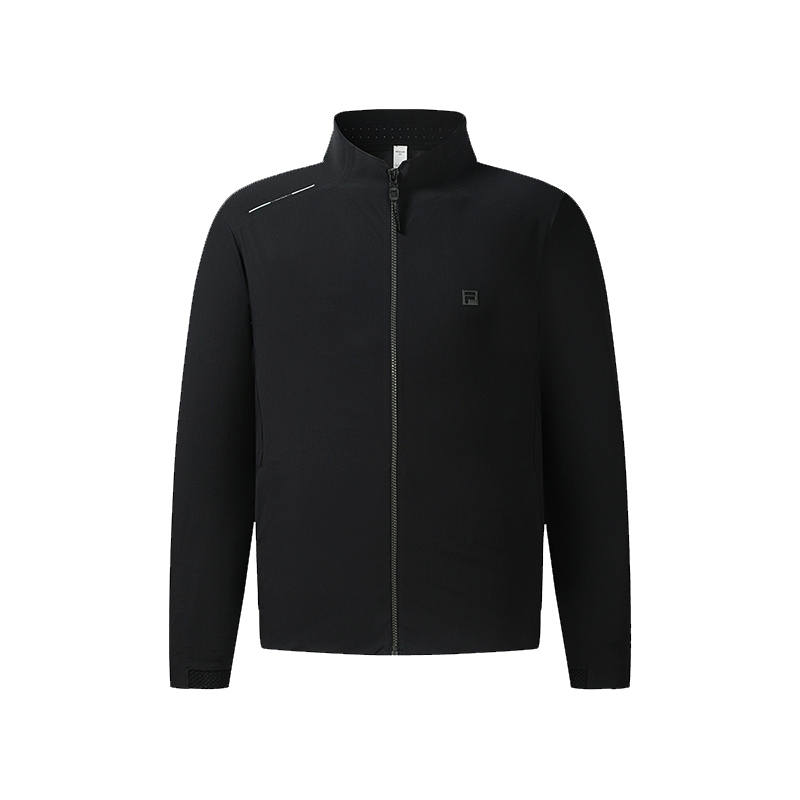 FILA Golf Jackets Men's Pitch Black Stand Collar Moderate Other