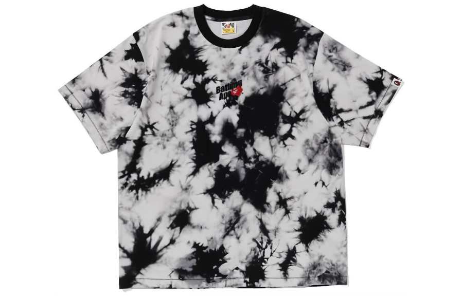 A BATHING APE Bape Cloud Head Bleach Dye Tee