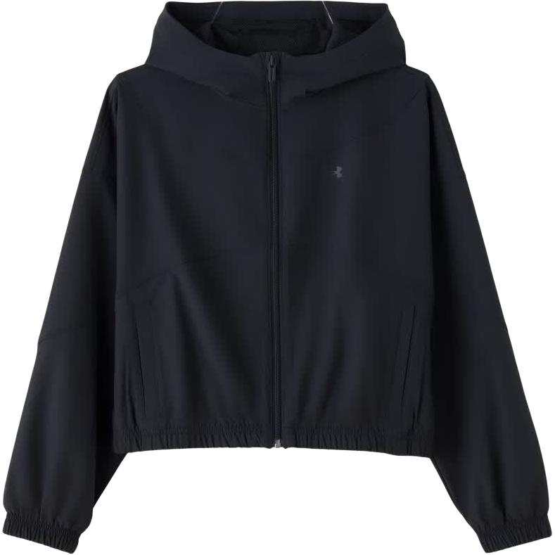 Under Armour Running Jackets Women's Black Hooded Non Detachable Moderate