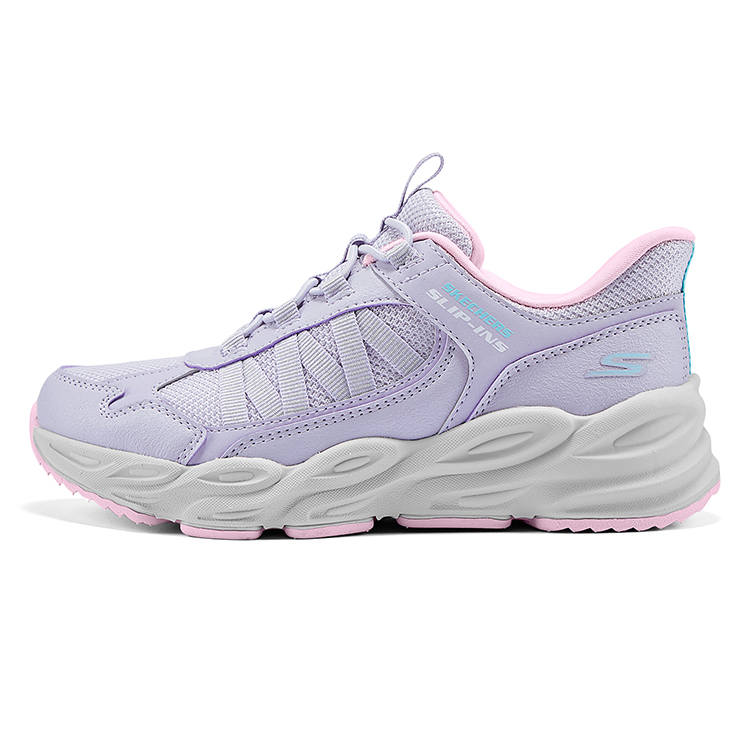 Skechers Kids SKECHERS GIRLS Cushioning Abrasion Resistant Slip Resistant Low top Casual Shoes Purple Kids'