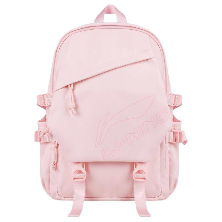 Li-Ning Li Ning Fabric Backpack Women's Cherry Blossom Pink