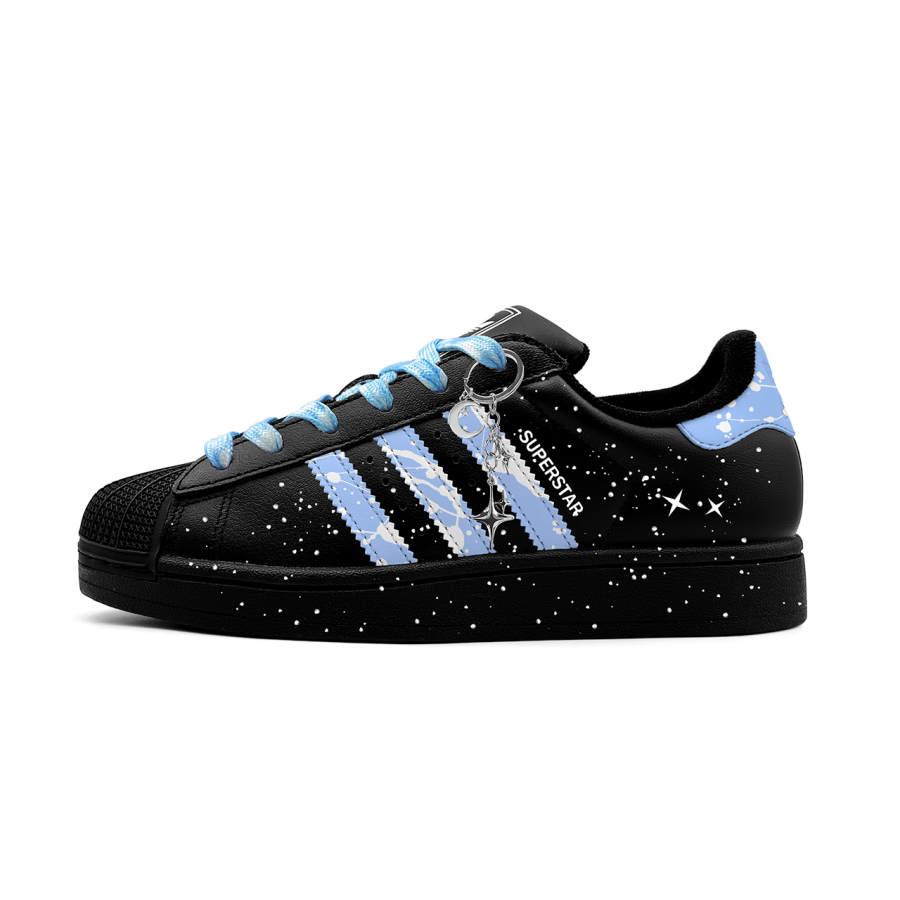 Adidas Originals Superstar 2 Skateboard Shoes Unisex Low Top White, Blue