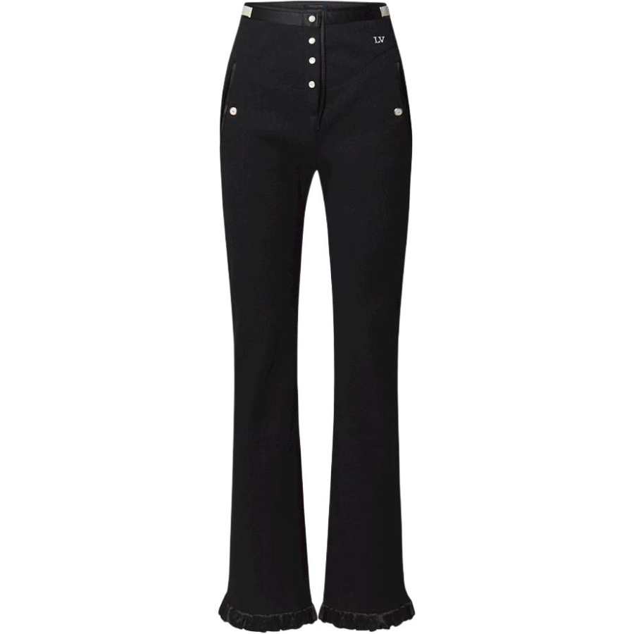 LOUIS VUITTON Casual Pants Women's Black Moderate Other