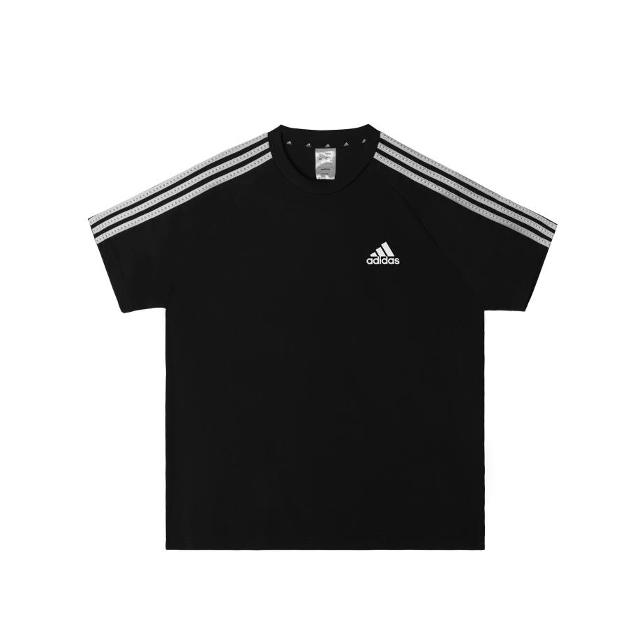 Adidas Adidas Football T Shirts Men's Black Crew Neck Moderate