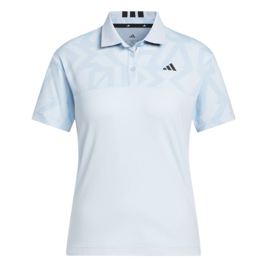 Adidas Adidas Polo Shirts Women's Crystal Clear Sky/Clear Sky Polo Collar Moderate Other