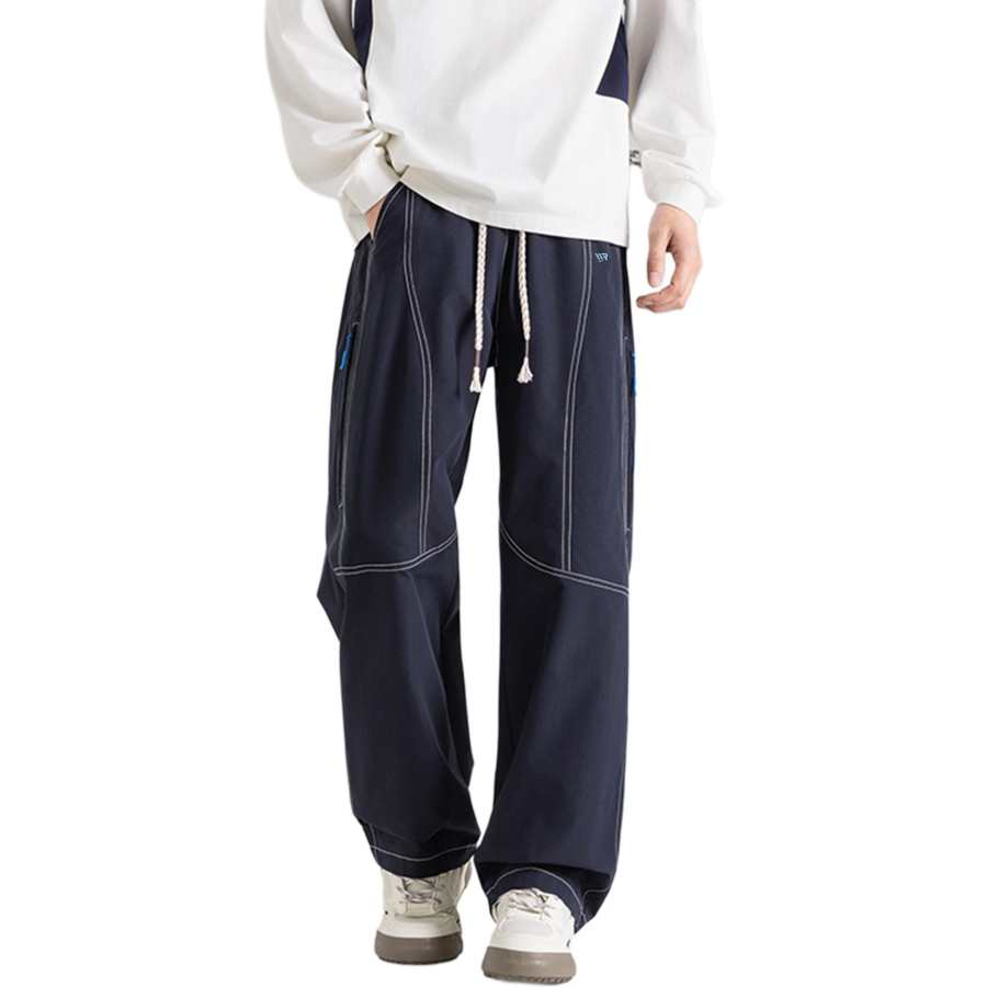WARRIOR WARRIOR Casual Pants Unisex Thin Straight Fit Pants