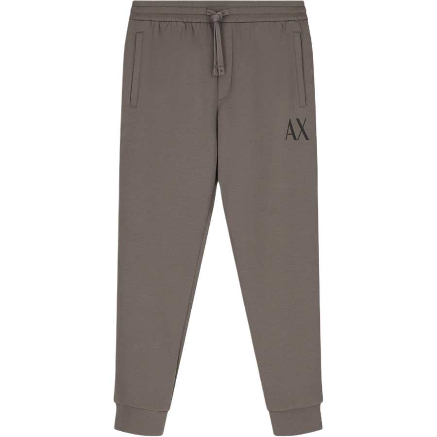 ARMANI EXCHANGE Knitted Sweatpants Men's Brown Moderate Tapered Pants