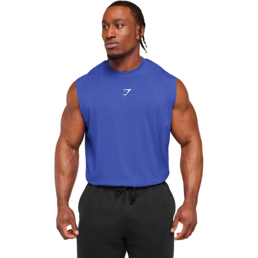 GYMSHARK Tank Tops Men's Crew Neck Moderate Other