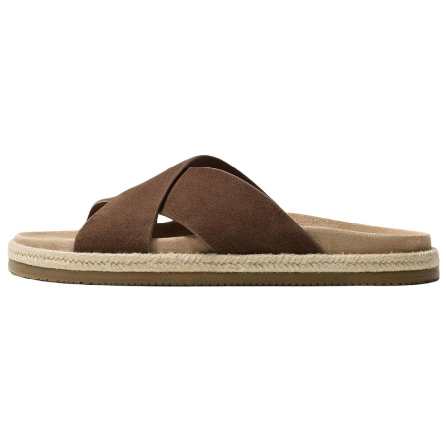 ZARA ZARA Slide Slippers Men's Brown