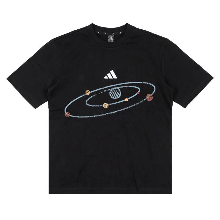 Adidas Adidas ESSENTIALS T Shirts Unisex Black Crew Neck Moderate Straight Fit