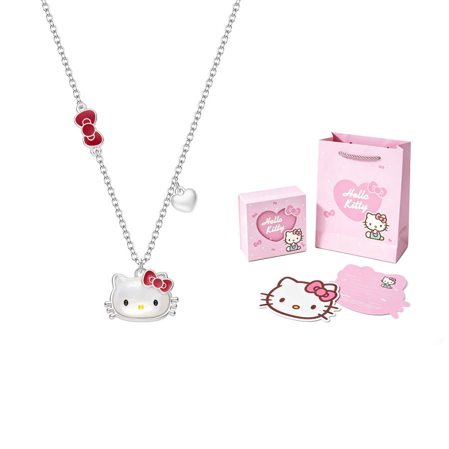 Sanrio Sanrio X Hello Kitty Hello Kitty Artificial Gemstone Necklaces Unisex