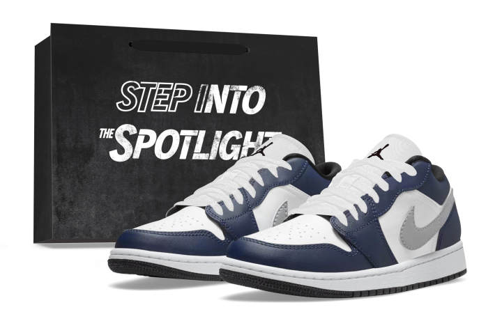 Jordan Jordan Air Jordan 1 Abrasion Resistant Low top Skateboard Shoes Unisex White Blue