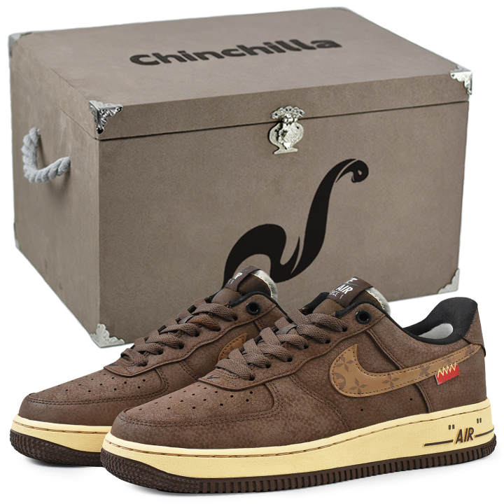 Nike Nike Air Force 1 Skateboard Shoes Men's Low Top Brown