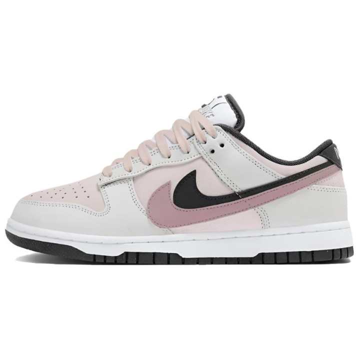 Nike Nike Dunk Slip Resistant, Abrasion Resistant, Breathable Low top Skateboard Shoes Unisex Black Pink