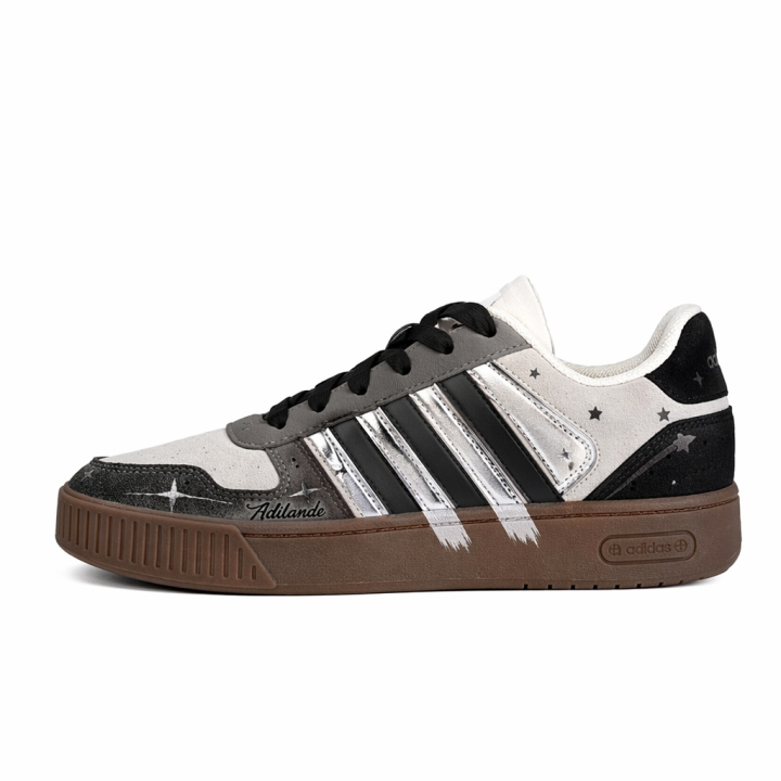 Adidas Adidas D PAD Skateboard Shoes Unisex Low Top Black/Silver/Brown