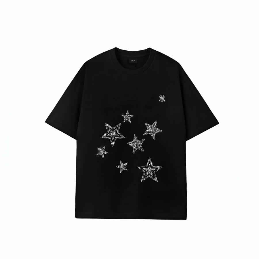 MLB MLB T Shirts Unisex Black Crew Neck Moderate