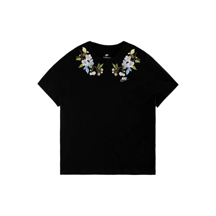 Nike Nike Sportswear T Shirts Unisex Black/White/Dark Gray Crew Neck Moderate