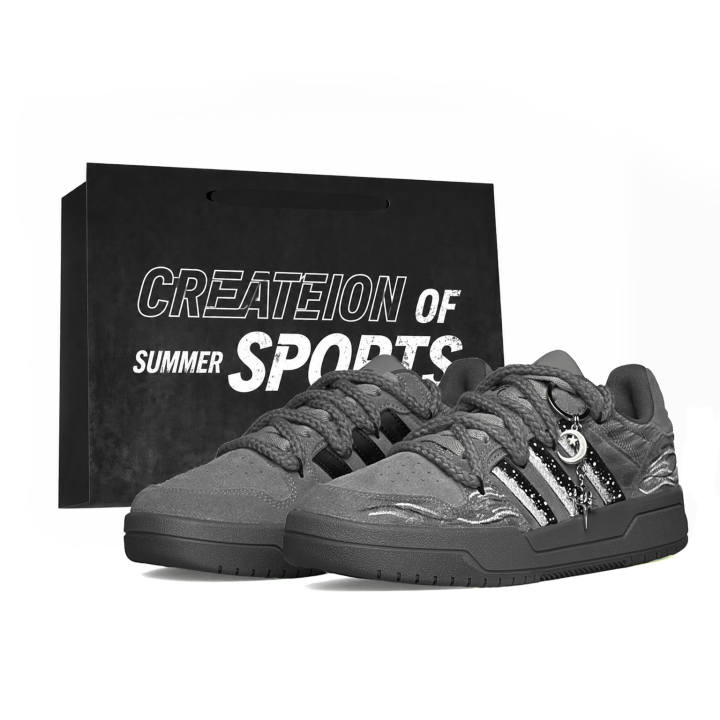 Adidas Adidas ENTRAP Skateboard Shoes Men's Low Top Black/White/Gray