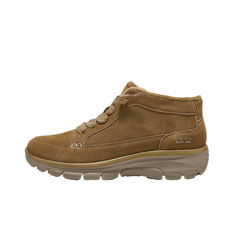 Skechers Modern Comfort Combat Boots Women's Chestnut