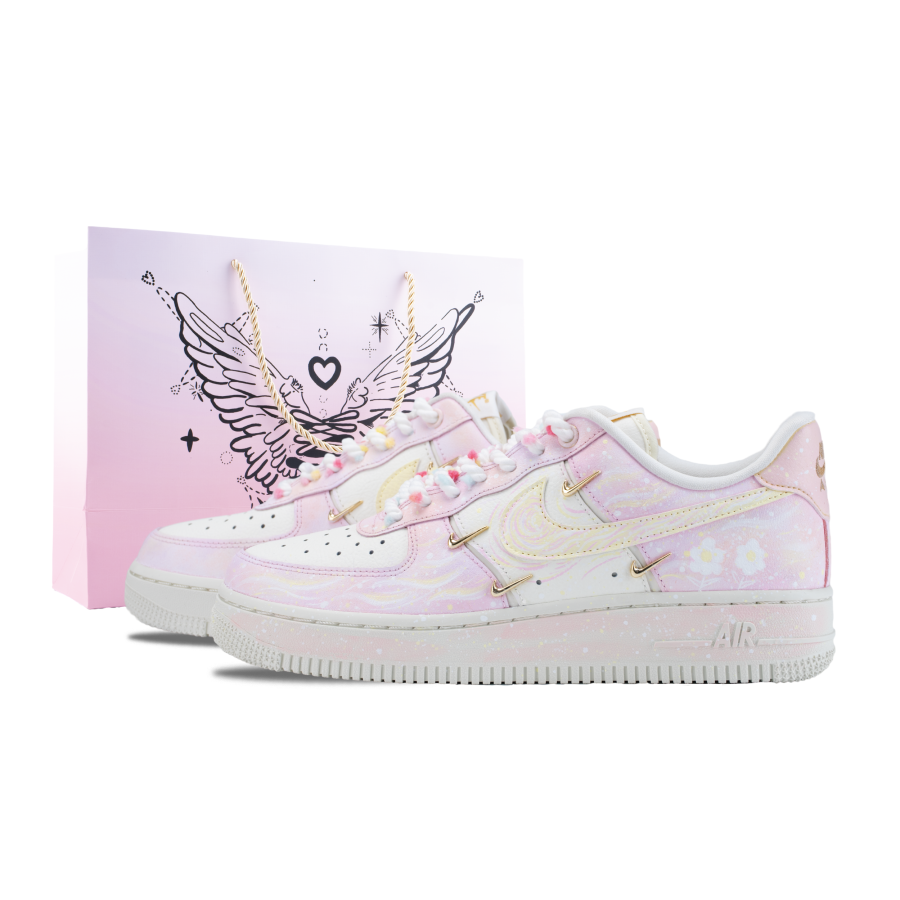 Nike Nike Air Force 1 Skateboard Shoes Women's Low Top Pink/White