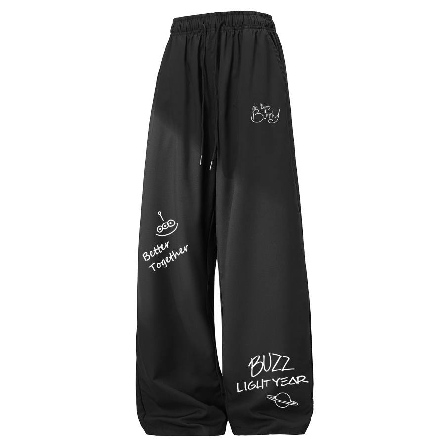 Disney Casual Pants Unisex Thin Straight Fit Pants