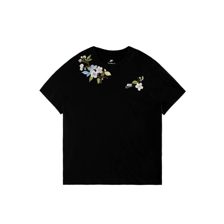 Nike Nike Sportswear T Shirts Unisex Black/White/Dark Gray Crew Neck Moderate