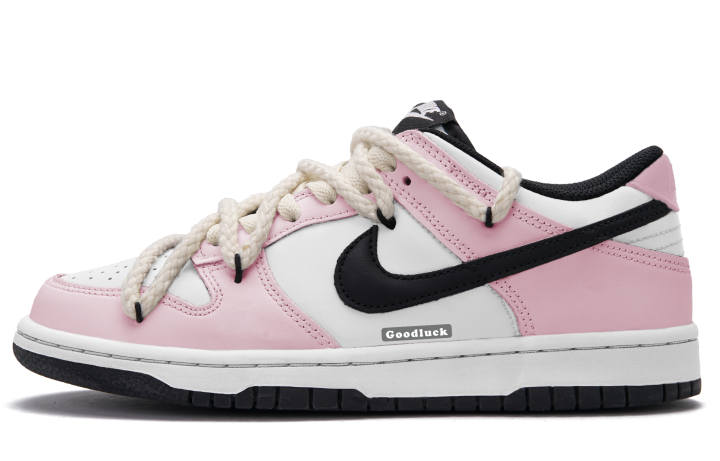 Nike Nike Dunk Skateboard Shoes Unisex Low Top Black White Pink