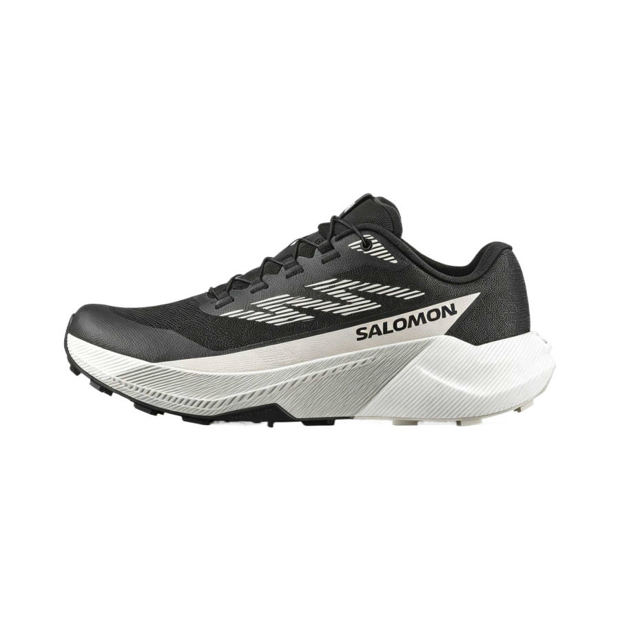 SALOMON Pulsar Trail Running Shoes Men's Low Top Black/Lunar Rock/White