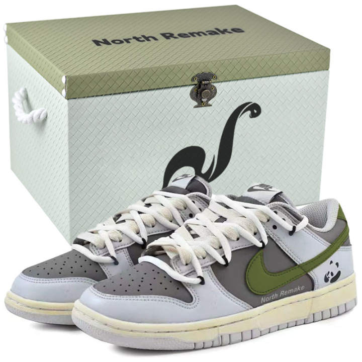 Nike Nike Dunk Skateboard Shoes Men's Low Top Blue, Gray
