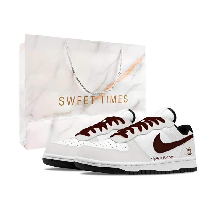 Nike Nike Big Skateboard Shoes Men's Low Top Beige