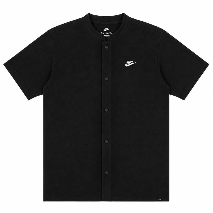 Nike Nike T Shirts Unisex Black Polo Collar Moderate Straight Fit
