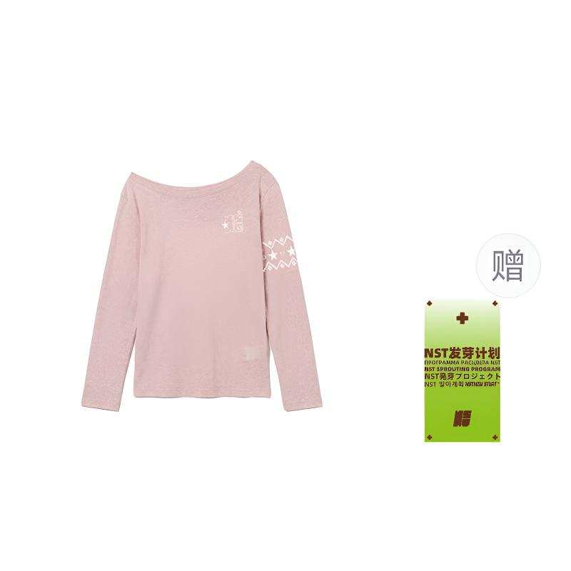 NSTNEW START T Shirts Women's Boat Neck Thin Straight Fit