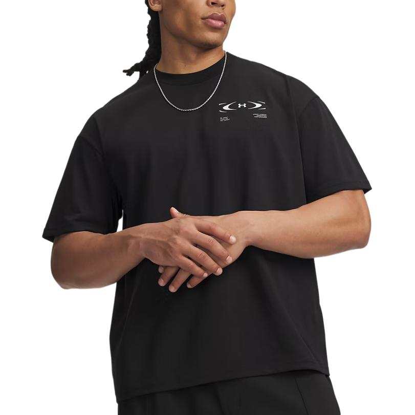 Under Armour T Shirts Men's Black Crew Neck