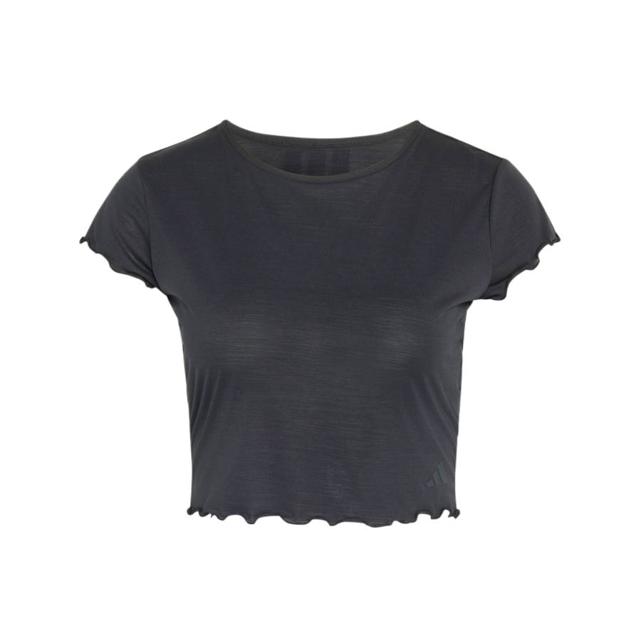 Adidas Adidas Yoga T Shirts Women's Black Crew Neck Moderate